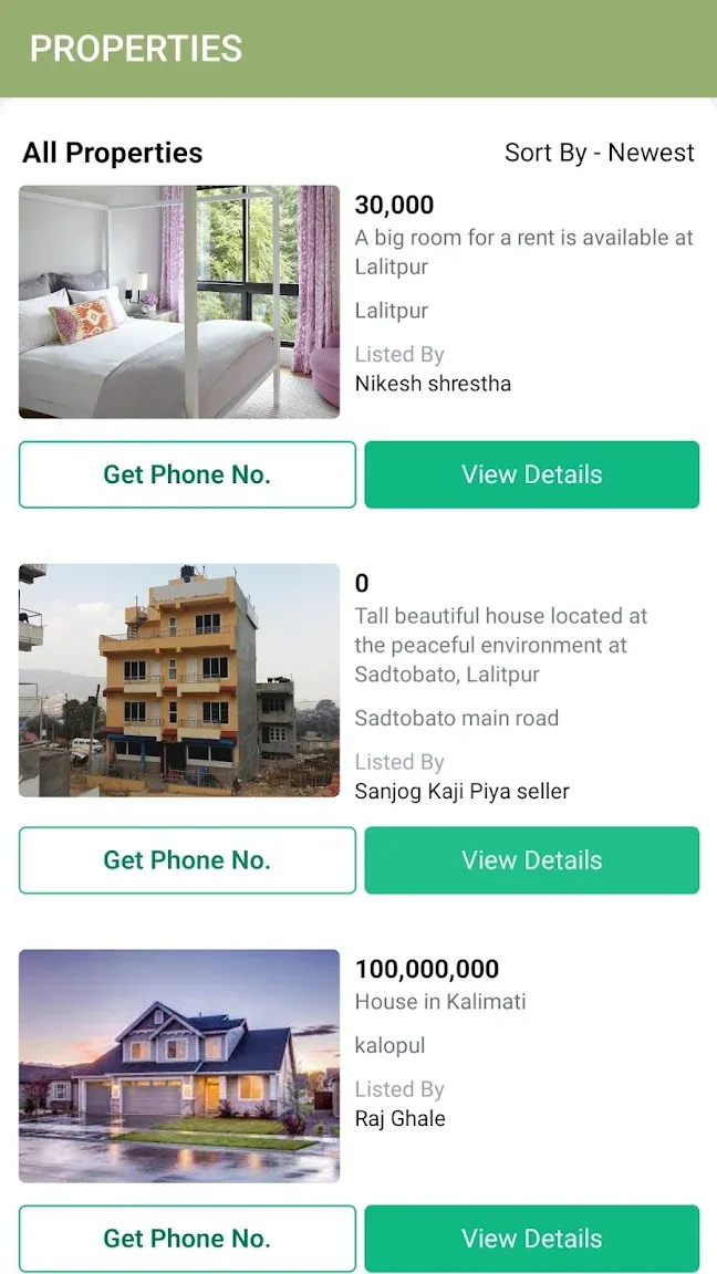 Bhada Nepal app, 3 of 4