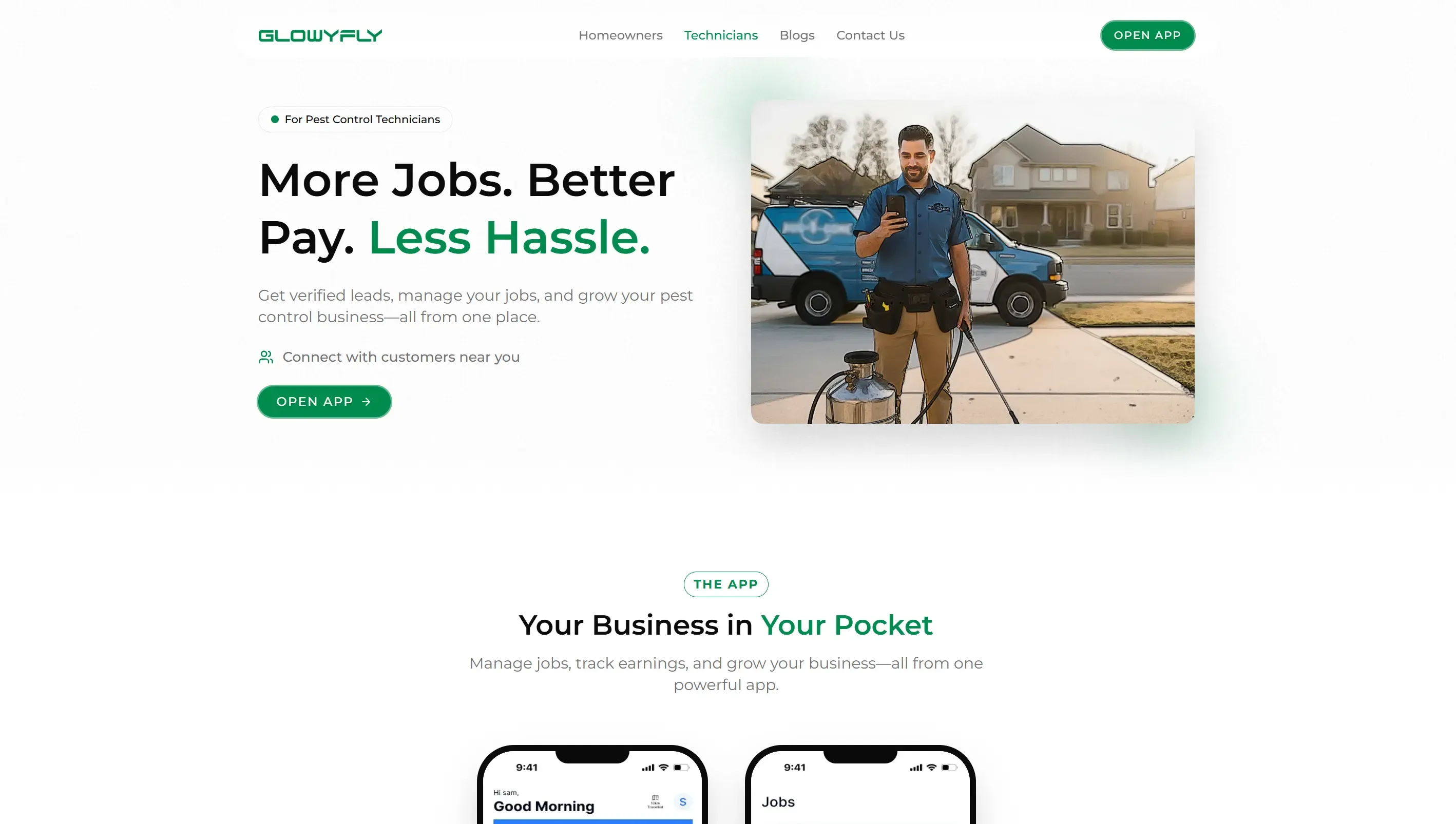 Glowyfly website, 2 of 2